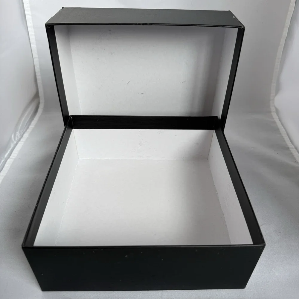 Authentic GUCCI EMPTY BOX Black White Top Black Lettering 7.5